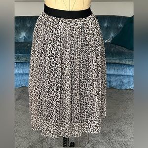 A New Day leopard print mesh skirt